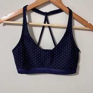 UNDER ARMOUR Midnight Sky Women’s Sports Bra Sz S Athletic Activewear EUC